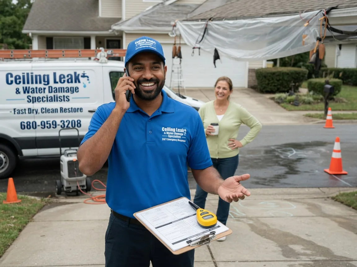 Ceiling Leak Cleanup Wapella, IL FAQs